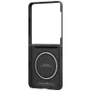 Custodia PITAKA Ultra-Slim MagSafe per Samsung Galaxy Z Flip7 - fibra aramidica nero/grigio