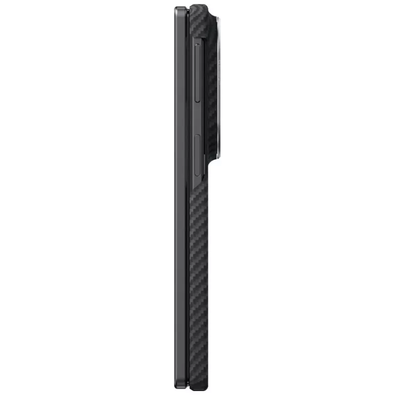 Custodia PITAKA Edge per Samsung Galaxy Z Fold8 - fibra aramidica nero/grigio compatibile MagSafe