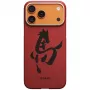 Custodia PITAKA Edge Ink Horse Painting per Apple iPhone 17 Pro – fibra aramidica cinabro snap-on con MagSafe