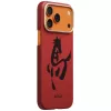 Custodia PITAKA Edge Ink Horse Painting per Apple iPhone 17 Pro – fibra aramidica cinabro snap-on con MagSafe