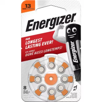 Energizer batterie zinco-aria per apparecchi acustici misura 13 (AZ13DP8 TL8)