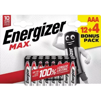 Energizer Max Micro AAA batterie alcaline 1,5 V, confezione da 16 (E303341000)
