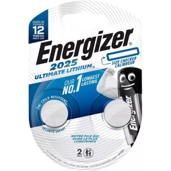 Energizer CR2025 Batterie a bottone al litio, 3 V, confezione da 2