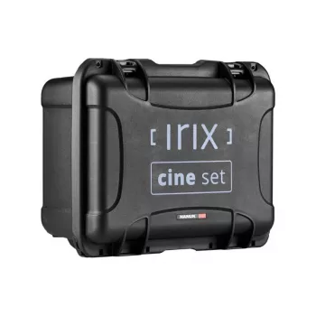 Irix Cine Directors Set Fuji X metrico (kit da 4 obiettivi: 21mm T1.5, 30mm T1.5, 45mm T1.5, 150mm T3.0 macro 1:1, valigia rigida)