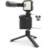 Kit impugnatura per vlogging DigiPower DPS-VLG4 con luce LED e microfono