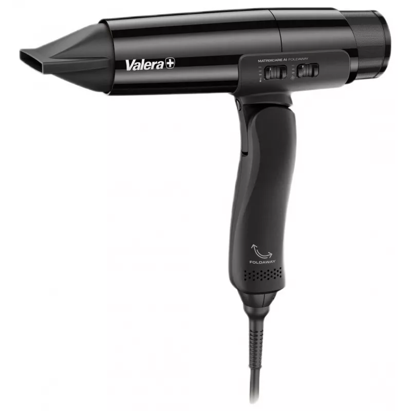 Asciugacapelli pieghevole Valera MatrixCare AI 1800W nero