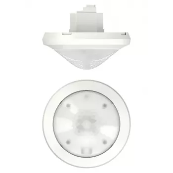 Rilevatore di presenza KNX da incasso a soffitto THEBEN thePassa P360 KNX UP WH per corridoi e magazzini