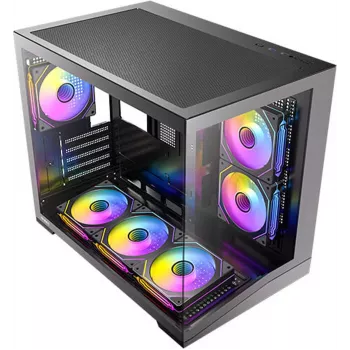 Case per PC mini-tower Antec CX M3 ARGB B, vetro temperato, 3x ventole ARGB 120mm, microATX