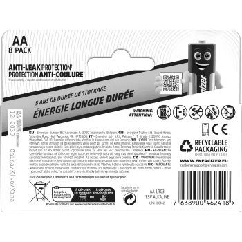 Batterie alcaline Energizer Everyday AA/LR6 (DHP8)