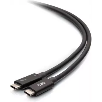 C2G cavo Thunderbolt 4 USB-C 2,5 piedi - 40Gbps, 100W PD, 8K, nero