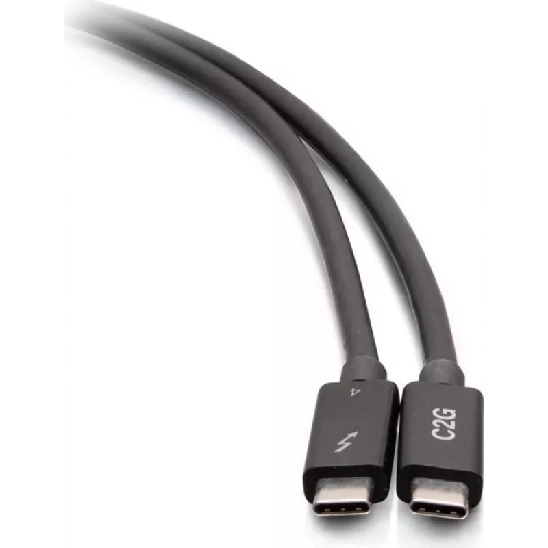 C2G cavo Thunderbolt 4 USB-C 2,5 piedi - 40Gbps, 100W PD, 8K, nero