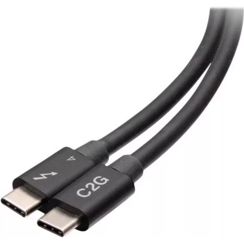 C2G cavo Thunderbolt 4 USB-C 2,5 piedi - 40Gbps, 100W PD, 8K, nero