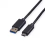 ROLINE cavo USB 3.2 Gen 1 A a C, 1 m, nero