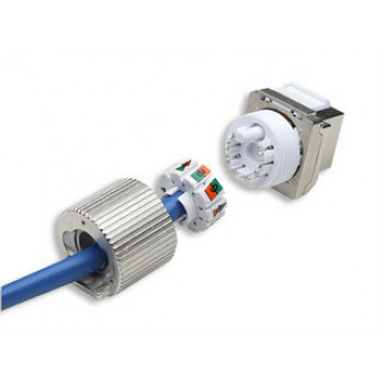 Intellinet 167222 Cat6 FTP RJ45 keystone jack, senza attrezzi, schermato, lega di zinco