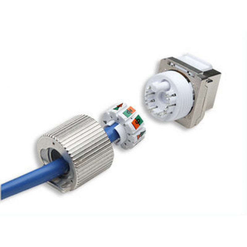 Intellinet 167222 Cat6 FTP RJ45 keystone jack, senza attrezzi, schermato, lega di zinco