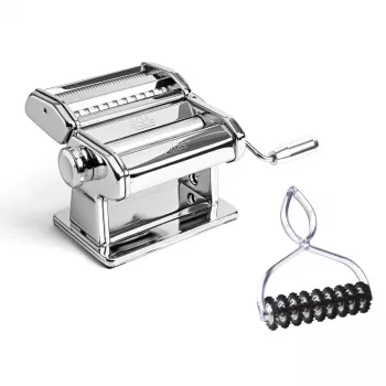 Marcato Atlas+ Chrome Macchina per pasta con Pastabike Multi-Cutter
