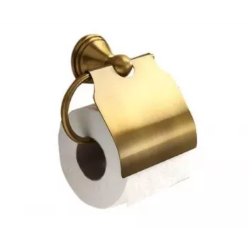 Romance 7525 44 Portarotolo da parete per carta igienica in ottone, cromo lucido
