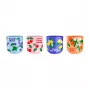 Bialetti Fruit Vibes Set tazze da caffè in ceramica, 300 ml, multicolore, lavabili in lavastoviglie e adatte al microonde