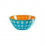 Guzzini Le Murrine Piatto da portata 25 cm blu/arancione