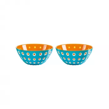 Guzzini Le Murrine Set 2 ciotole 12 cm blu/arancione