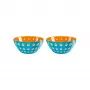 Guzzini Le Murrine Set 2 ciotole 12 cm blu/arancione