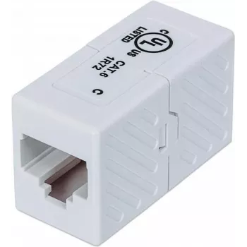 Intellinet 504751 Giunto in linea RJ45 Cat6 UTP, femmina a femmina, bianco