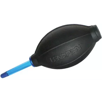 Lenspen HB-1 Soffietto per la pulizia ottica, bulbo in silicone, ugello antigraffio, nero con punta rossa
