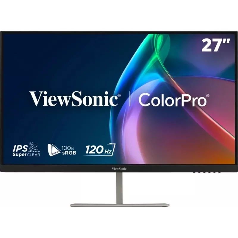 Monitor professionale ViewSonic VP2766-2K 27 pollici QHD IPS con USB-C 65W, KVM, calibrazione hardware