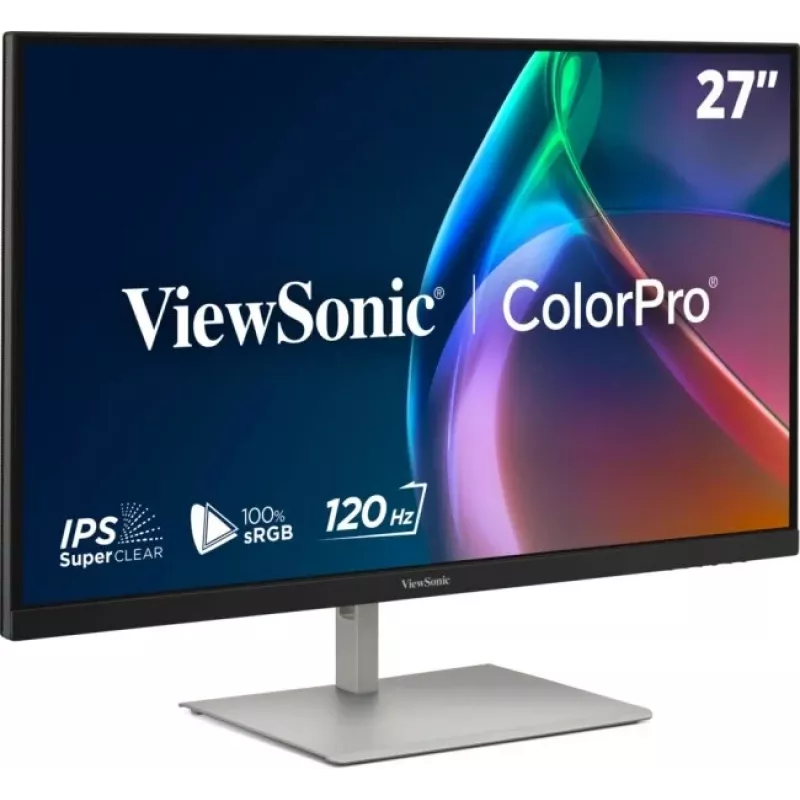 Monitor professionale ViewSonic VP2766-2K 27 pollici QHD IPS con USB-C 65W, KVM, calibrazione hardware