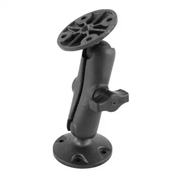 RAM Mounts B-Size braccio a doppia sfera con due basi tonde set di montaggio