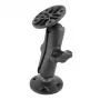 RAM Mounts B-Size braccio a doppia sfera con due basi tonde set di montaggio