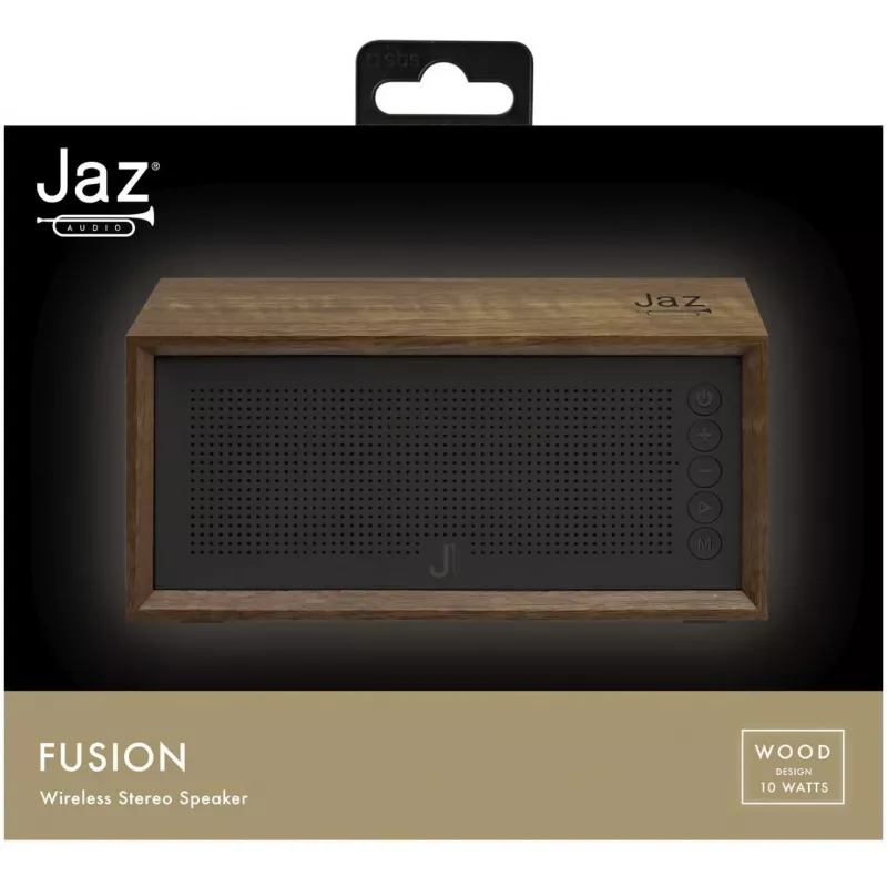 Jaz altoparlante wireless Bluetooth, marrone (TEJZSPEAKFUSIONBTB)