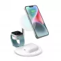 SBS TEWIRMAG3IN1 Stazione di ricarica wireless 3-in-1 compatibile MagSafe per iPhone, Apple Watch e AirPods
