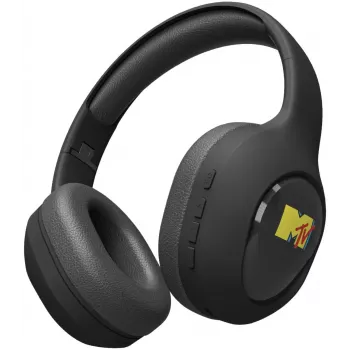 JAZ TEJZHEADMTVK Cuffie stereo on-ear con microfono, pieghevoli, Nero