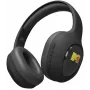 JAZ TEJZHEADMTVK Cuffie stereo on-ear con microfono, pieghevoli, Nero