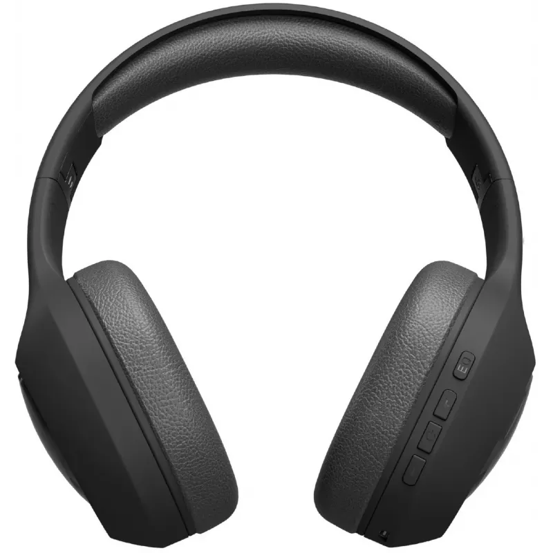 JAZ TEJZHEADMTVK Cuffie stereo on-ear con microfono, pieghevoli, Nero