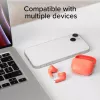 SBS TEEARTWSGOPODSR Auricolari True Wireless Stereo con custodia di ricarica, Bluetooth 5.0, Touch Control, Rosso