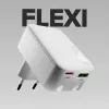 SBS TETRGANUSBTCFOLD20W Caricabatterie da parete GaN USB-C 20W pieghevole Bianco