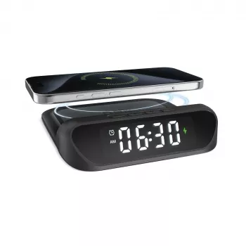 SBS sveglia con caricabatterie wireless da 15 W (TEWIRCLOCK)