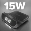 SBS sveglia con caricabatterie wireless da 15 W (TEWIRCLOCK)