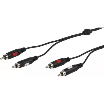 Vivanco cavo audio 2xRCA a 2xRCA 2,5 m (VVA2RCA25MMK)