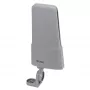 Vivanco VVANOUT42DBG Antenna esterna attiva per DAB/DAB+ e DVB-T/DVB-T2, amplificazione 42 dB, connettore F, Nero/Grigio