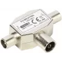 Vivanco splitter d'antenna TV schermato a 2 vie, presa coassiale a 2 spine (VVANSHILD2M1F)