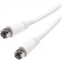 Vivanco cavo SAT F 3 m, bianco (VVSAT30MMNW)