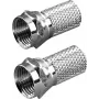 Vivanco connettore F per cavo da 6,5 mm, 2 pezzi (VVSATADAPTF65MM2P)