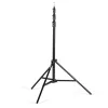 Manfrotto 1004BAC-3 set di 3 stativi per luci a 4 sezioni con ammortizzazione ad aria (confezione da 3, nero)