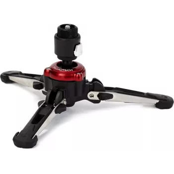 Manfrotto MVMXPROBASE piede per treppiede fluid con movimento FLUIDTECH 3D per treppiedi XPRO, nero