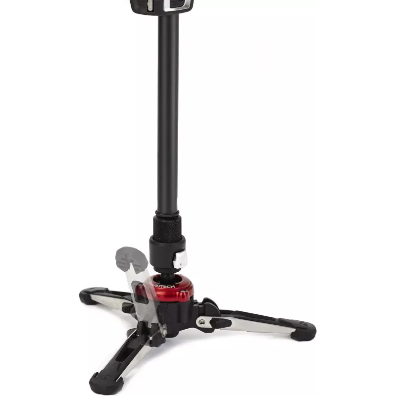 Manfrotto MVMXPROBASE piede per treppiede fluid con movimento FLUIDTECH 3D per treppiedi XPRO, nero