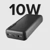 SBS power bank solare 20000 mAh ricarica rapida nero