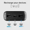 SBS power bank solare 20000 mAh ricarica rapida nero